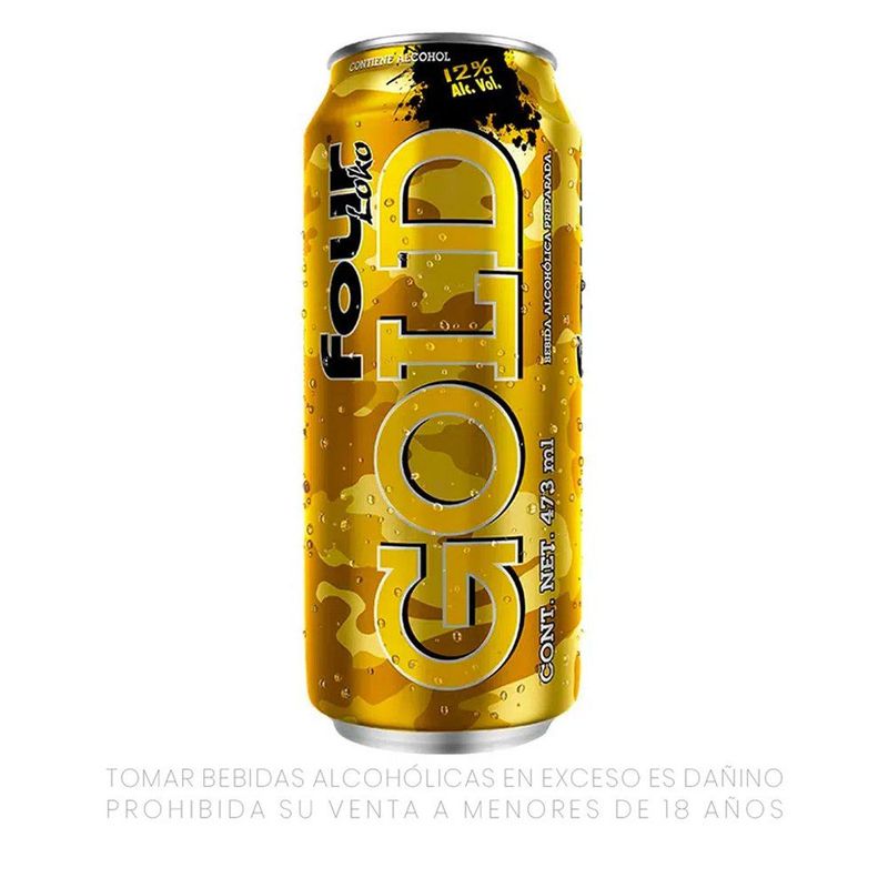 FOUR LOKO - Bebida Con Alcohol g old Four Loko 473 mL