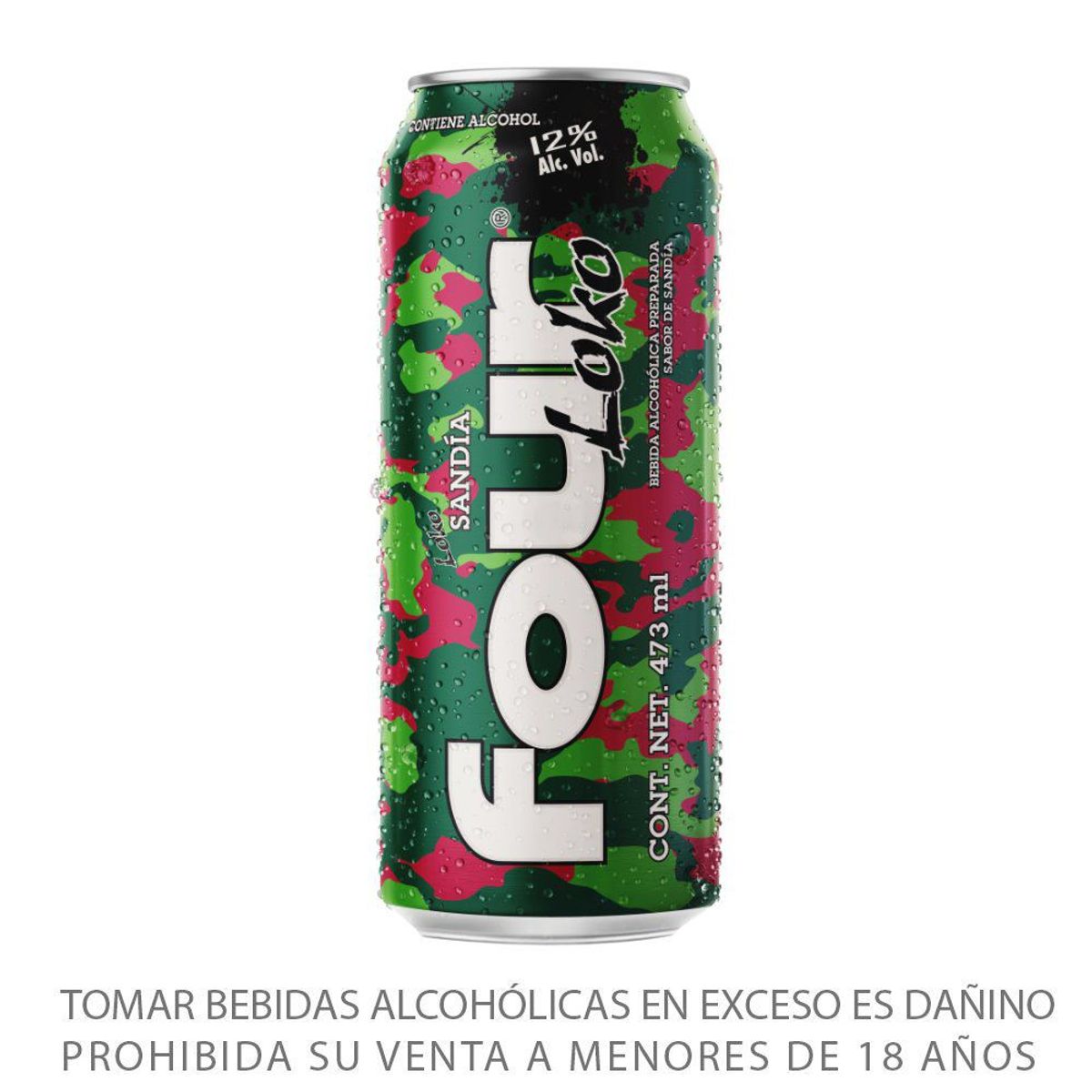 FOUR LOKO - Bebida Alcohólica Four Loko Sandía Lata 473 mL