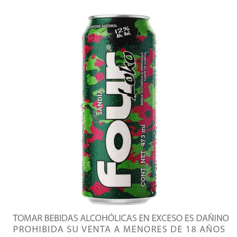 FOUR LOKO - Bebida Con Alcohol Sandía Four Loko 473 mL