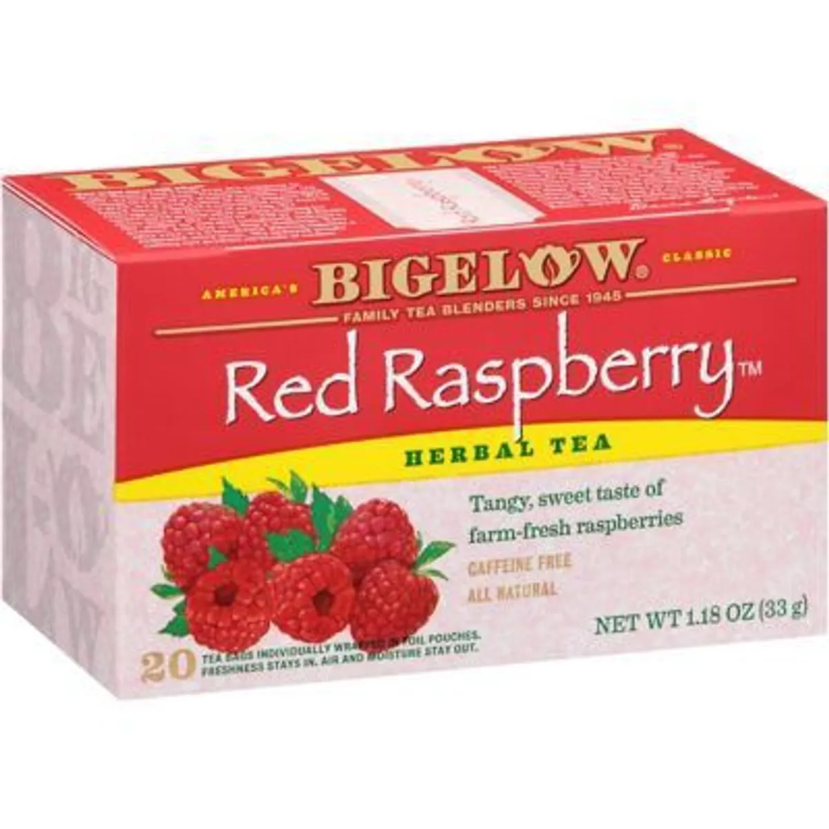 BIGELOW - Té Herbal Frambuesa Roja Bigelow Caja 20 Sobres