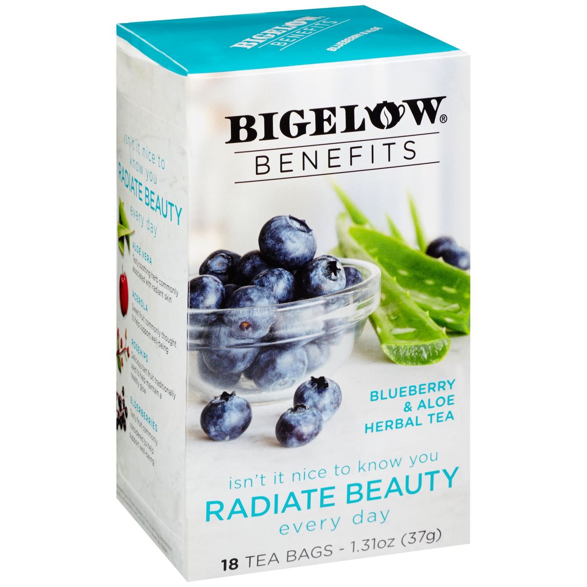 BIGELOW - Infusión Herbal Bigelow Blueberry Aloe Caja 18 Sobres