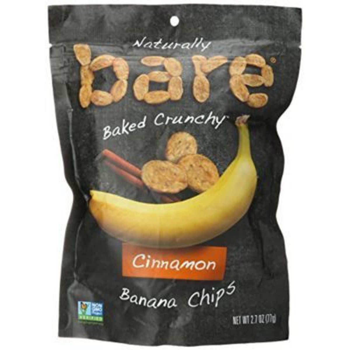 BARE SNACK - HOJUELAS DE BANANA CON CANELA BARE SNACK X 77GR