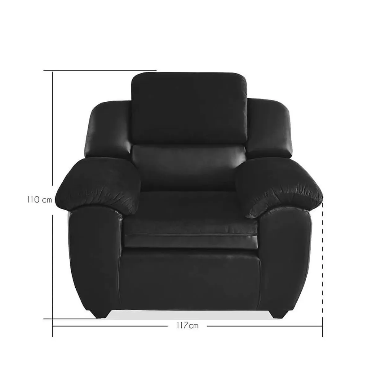 FORLI - Web Reclinable 1 Cuerpo Montiano Negro