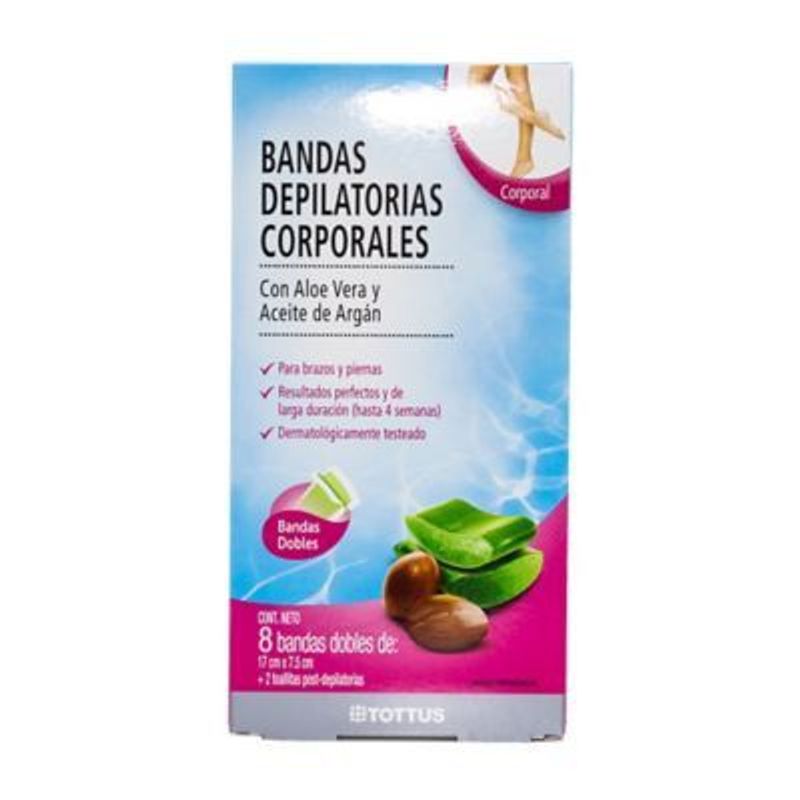 TOTTUS - Bandas Depilatorias Corporales