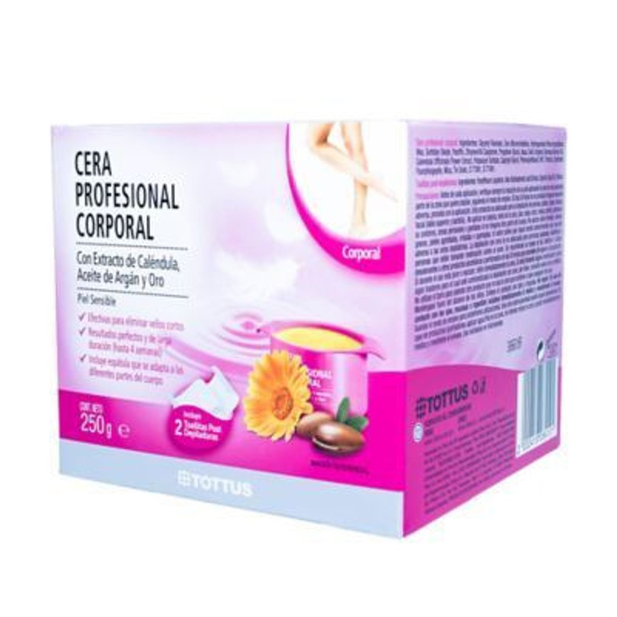 TOTTUS - Cera Microondas Corporal Tottus Caja 250 g