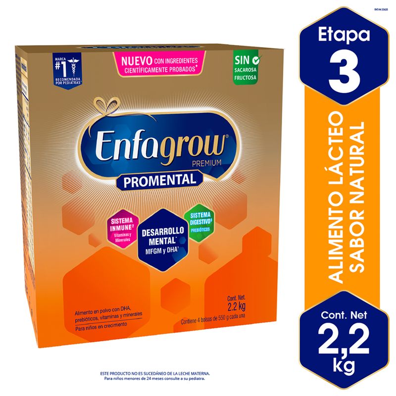 ENFAGROW - Enfagrow Premium Pro Mental Sabor Natural - Caja 2.2 kg