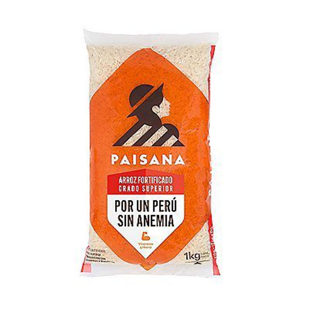 PAISANA - Arroz Fortificado Paisana Superior Bolsa 1 Kg