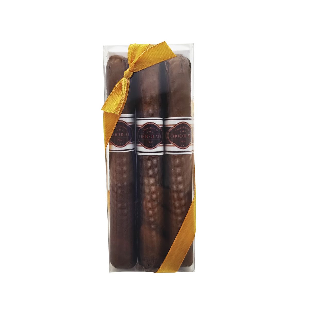 CHOCOLATERIA PILAR - Chocolate Con Relleno De Crema De Cacao Chocolateria Pilar Forma De Puro X3 Und