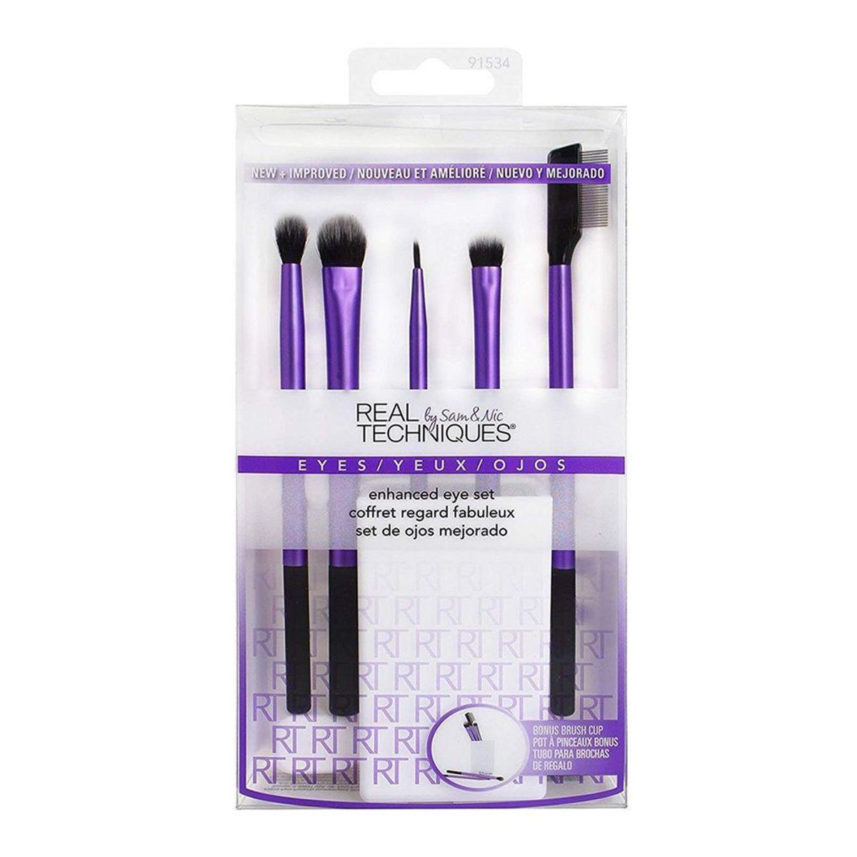 REAL TECHNIQUES - Set de Brochas para Maquillaje de Ojos Real Techniques