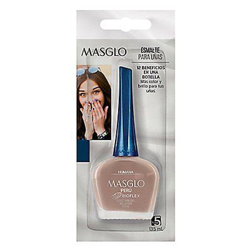 MASGLO - Esmalte Masglo Tono Humana Envase 13.5 mL