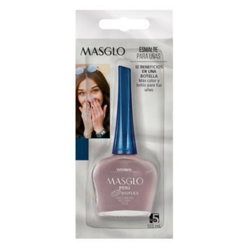 MASGLO - Esmalte Masglo Tono Virginal Envase 13.5 mL