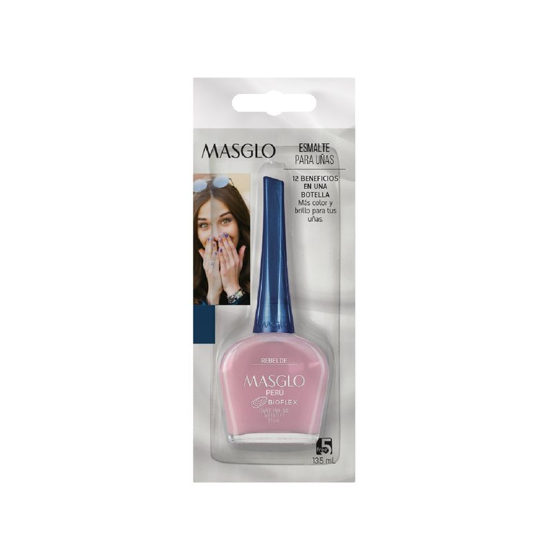 MASGLO - Esmalte Para Uñas Masglo Rebelde Envase 13.5 mL
