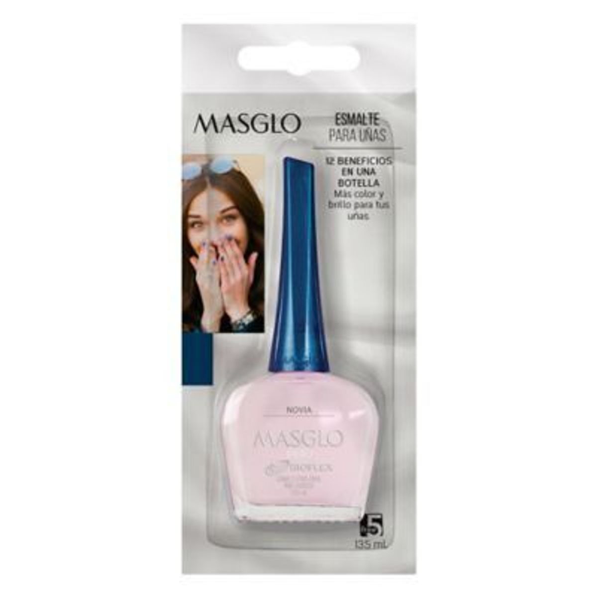 MASGLO - Esmalte Masglo Tono Novia Envase 13.5 mL