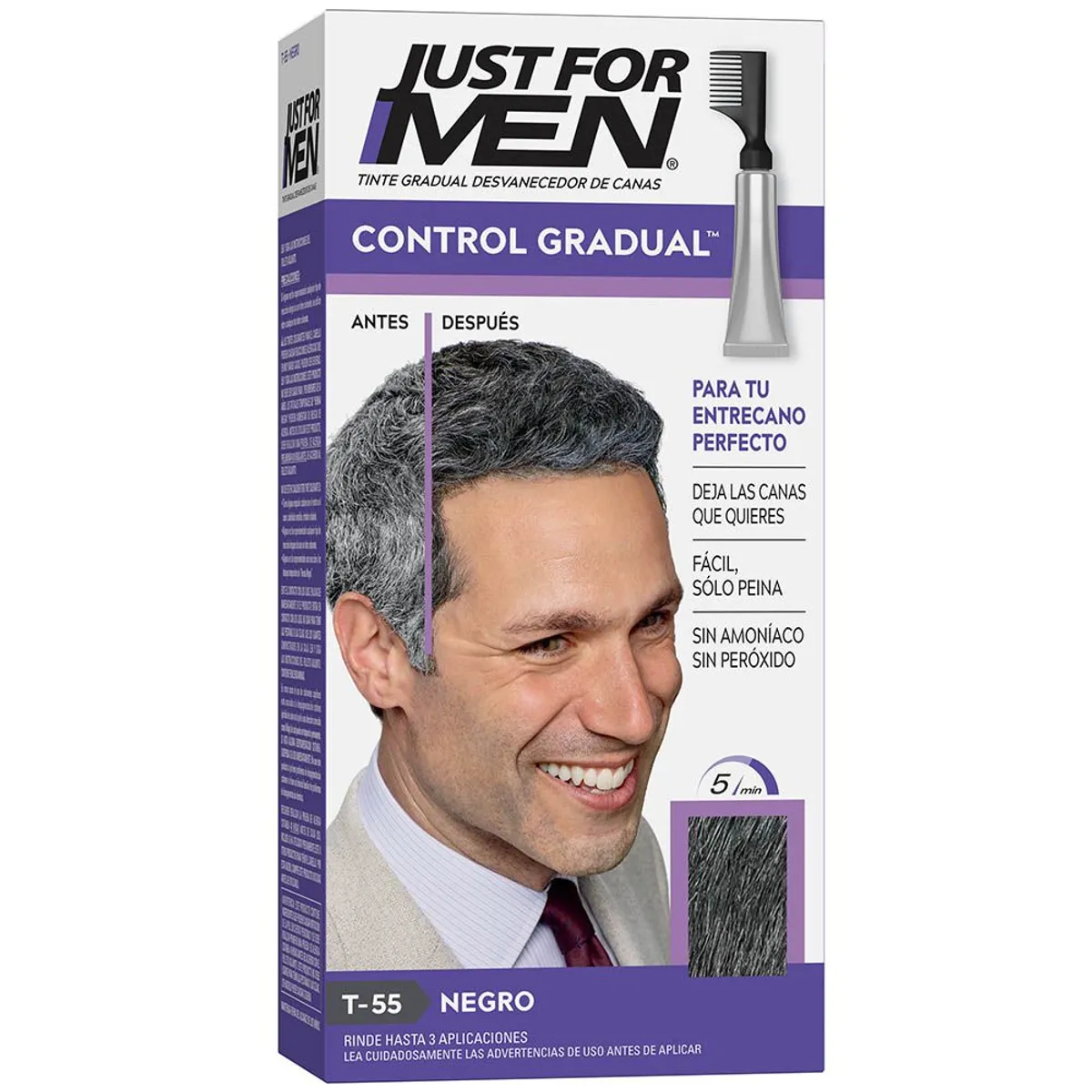 JUST FOR MEN - Tinte Just For Men Control Gradual Tono T55 Negro