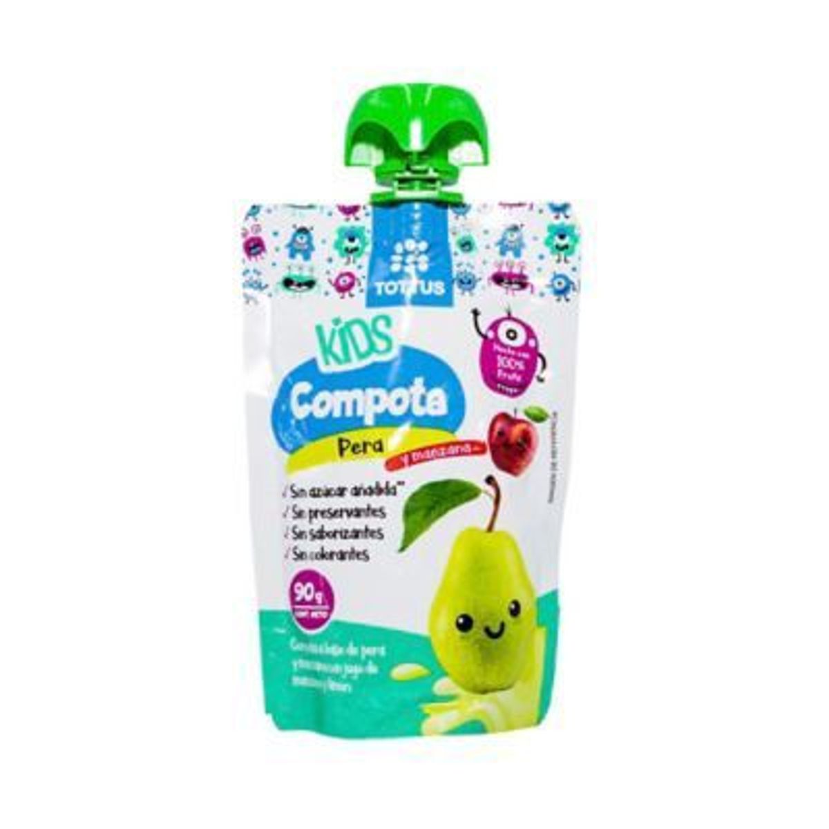 TOTTUS BEBE - Compota Tottus Pera y Manzana Envase 90 g