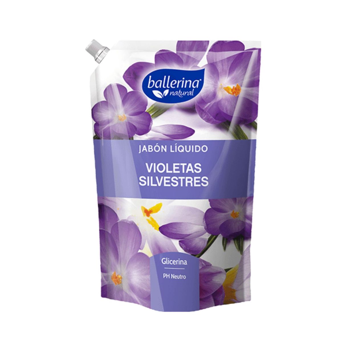 BALLERINA - Jabon Líquido Ballerina Violetas Silvestres Doypack 900 mL
