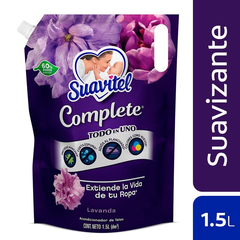 SUAVITEL - Suavizante Suavitel Complete Lavanda Doypack 1.5 L