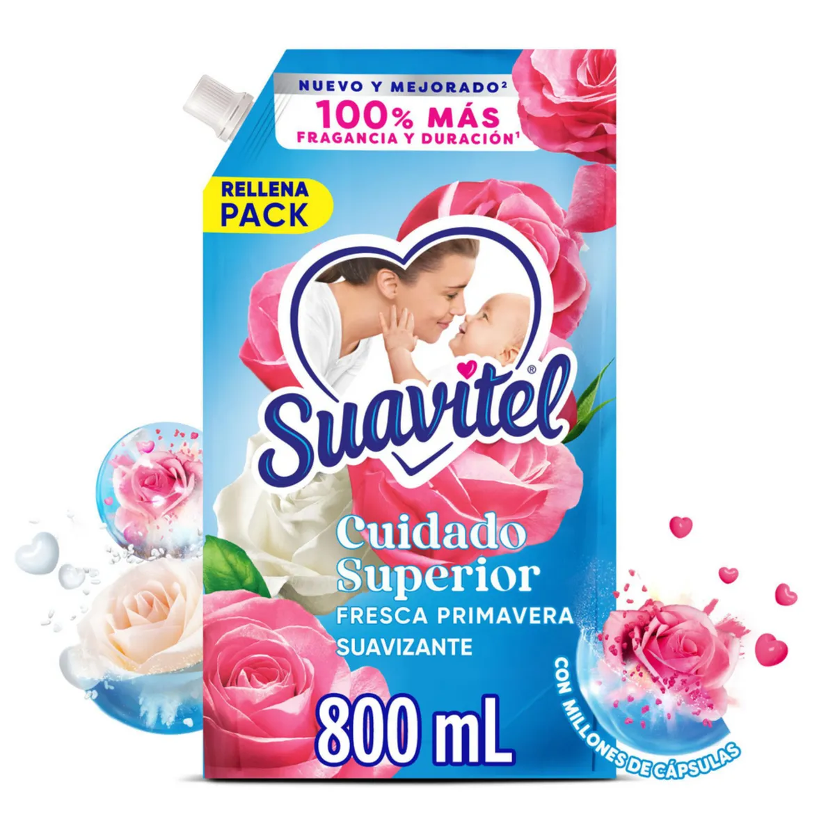 SUAVITEL - Suavizante Suavitel Fresca Primavera Doypack 800 mL
