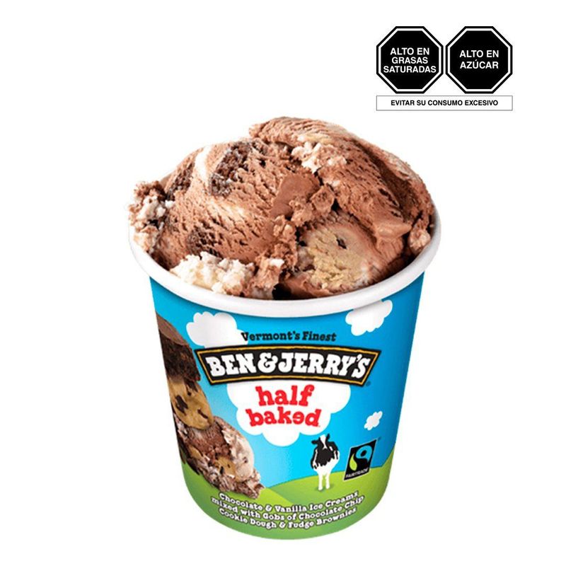 BEN AND JERRYS - Helado Ben & Jerrys Pedazos Brownies Pote 473 mL