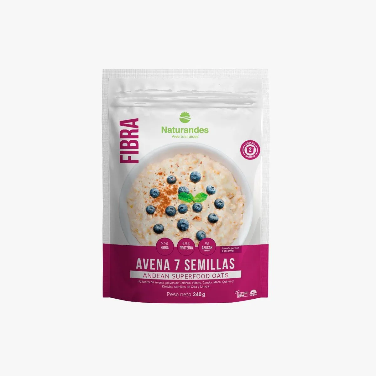 NATURANDES - Avena 7 Semillas Fibra Naturandes 240 g