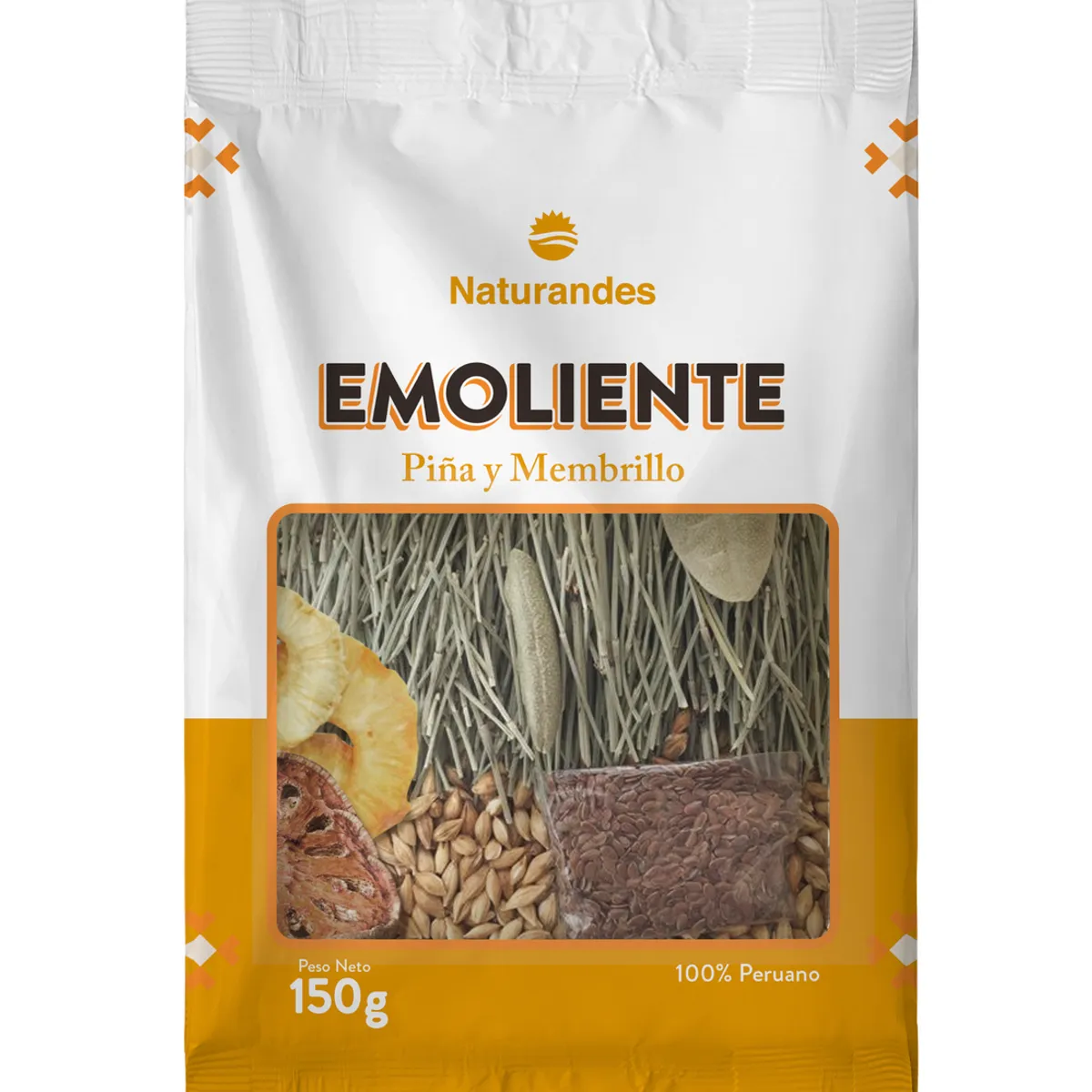 NATURANDES - Emoliente Naturandes Sabor Piña y Membrillo Bolsa 150 g