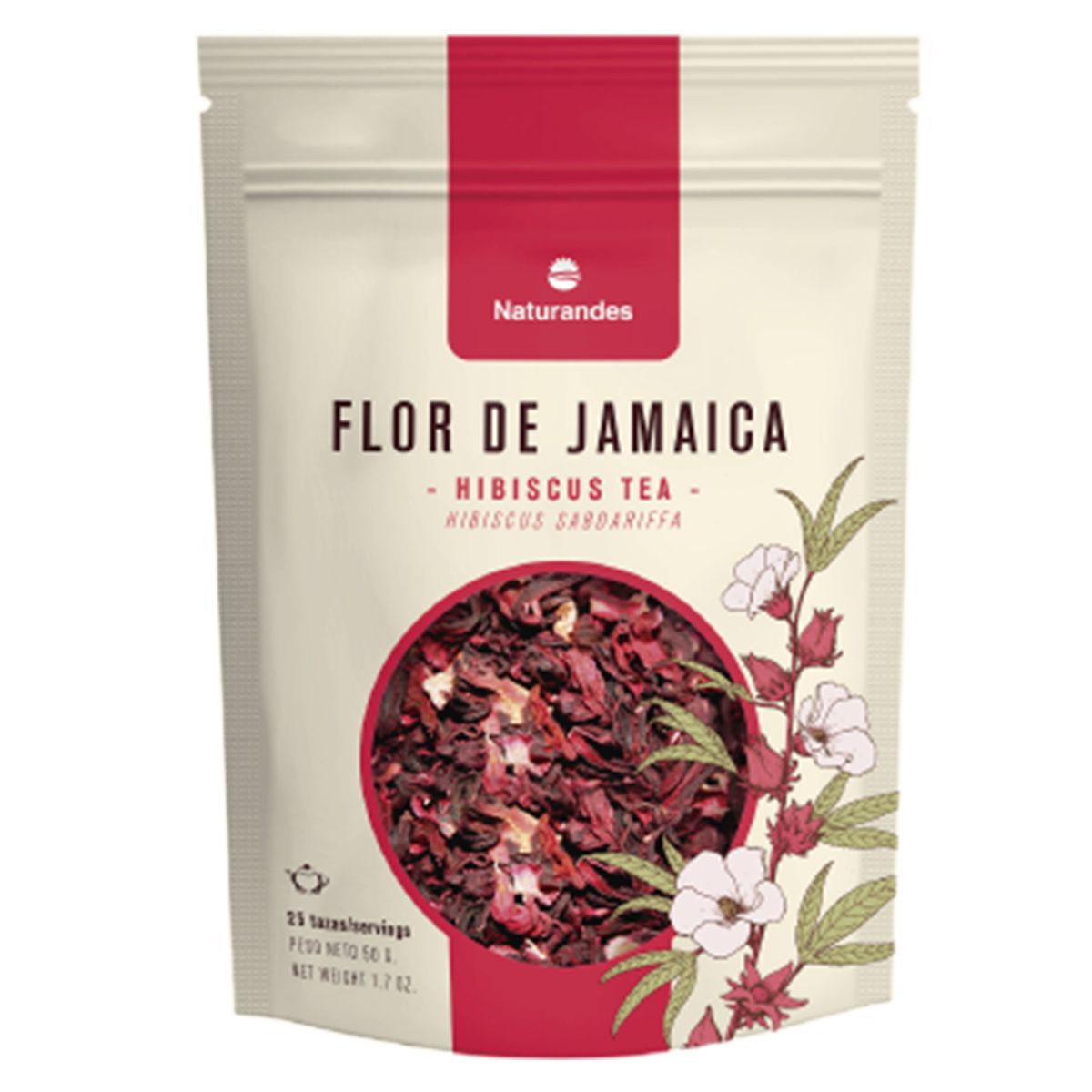 NATURANDES - Flor de Jamaica Naturandes Bolsa 50 g