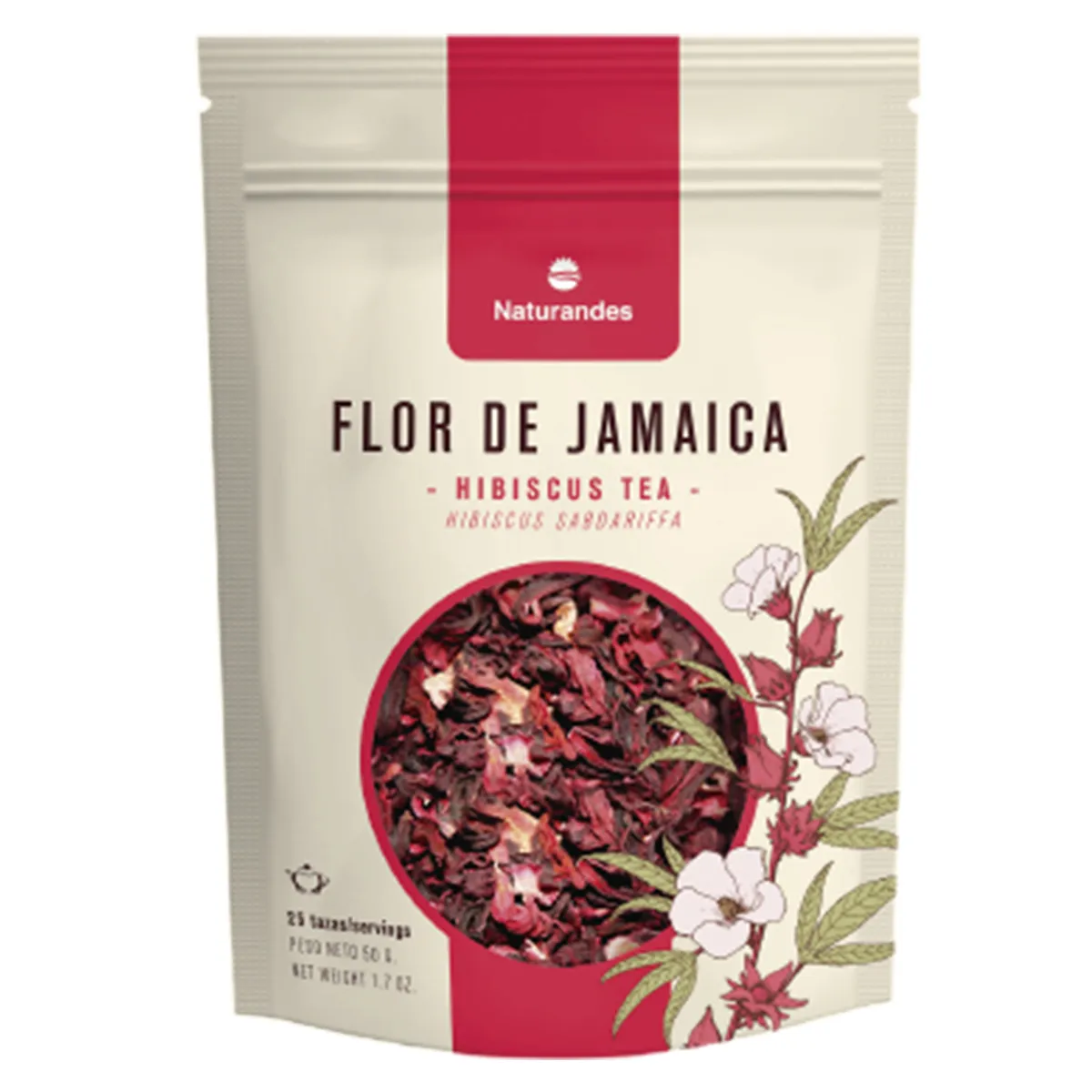 NATURANDES - Flor de Jamaica Naturandes Bolsa 50 g