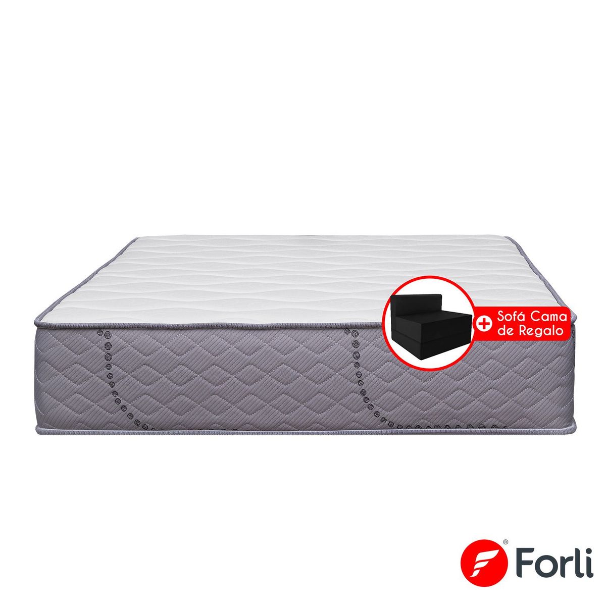 FORLI - Colchon Capella Queen + 2 Alm + Prot