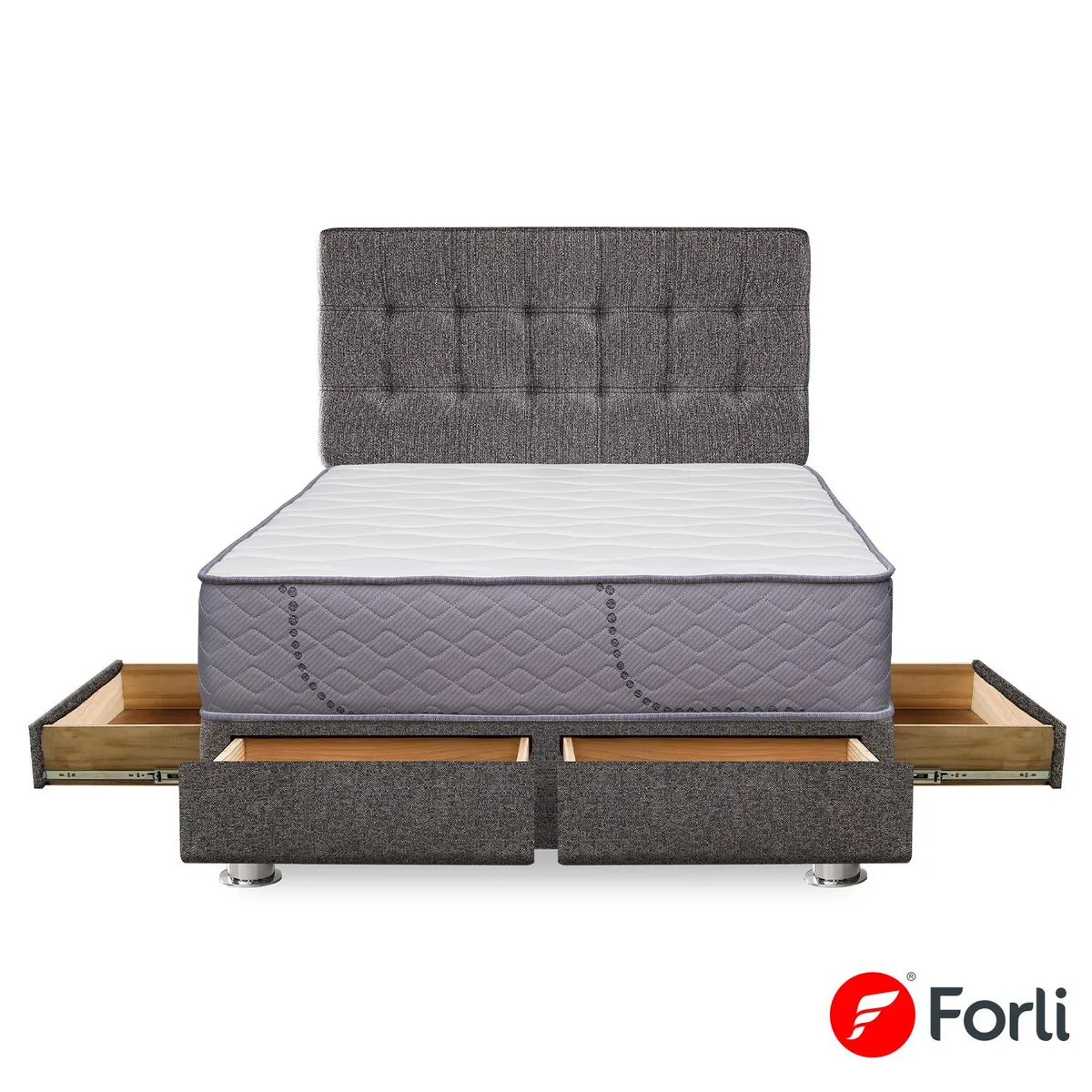 FORLI - Cama Capella 4Cajones 2Plz+2Alm+Prot+Cab