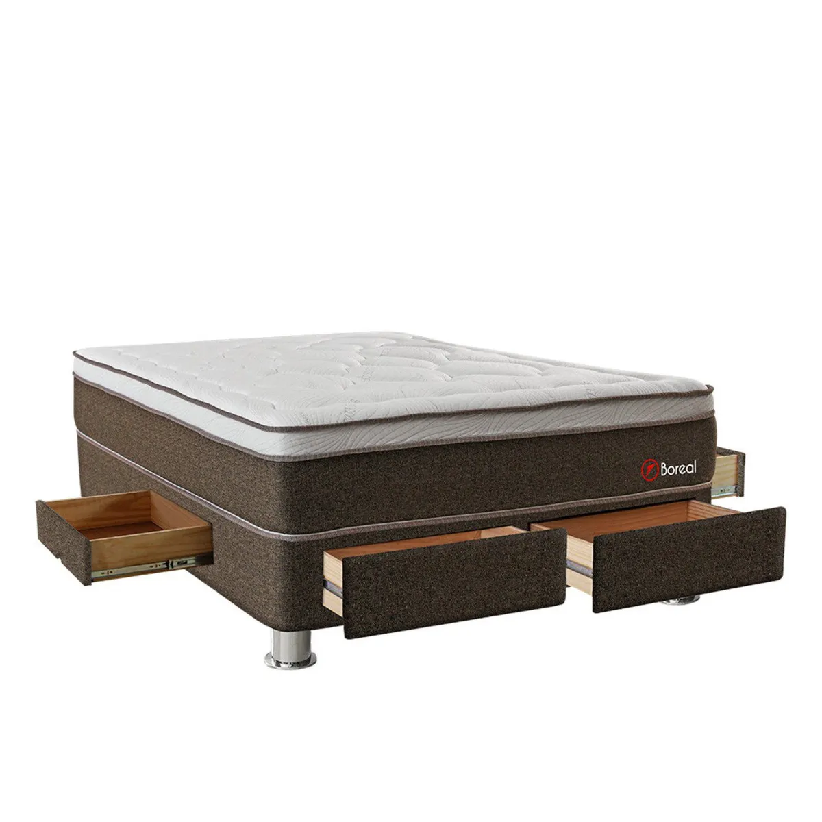 FORLI - Cama Boreal Pocket 4 Cj 2Plz+2Alm+Prot