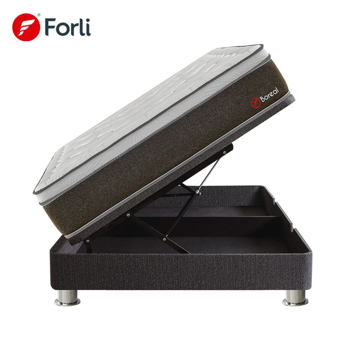FORLI - Cama Boreal Pocket Pistones Queen