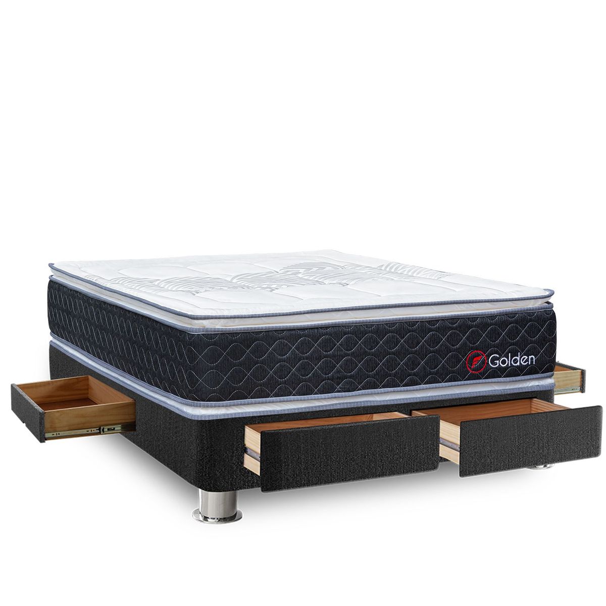 FORLI - Cama Golden Pocket 4 Cj 2Plz+2Alm+Prot