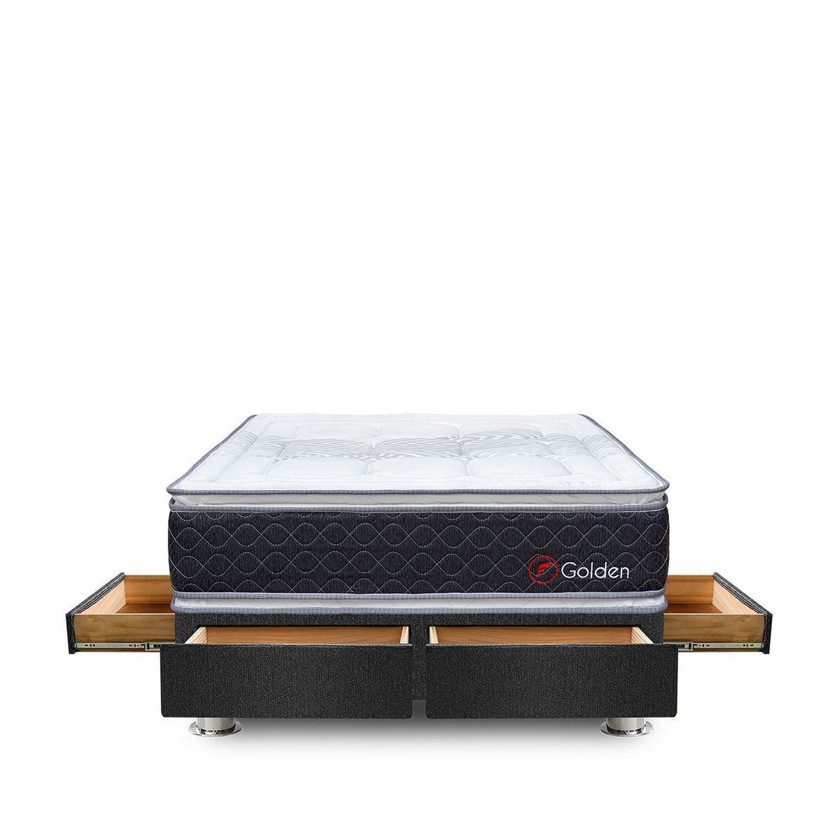 FORLI - Cama Golden Pocket 4 Cj Queen+2Alm+Prot