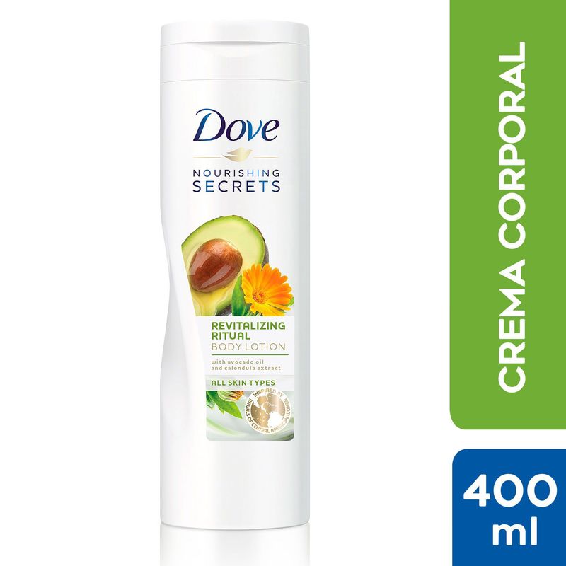 DOVE - Crema corporal ritual revitalizadora de palta y caléndula