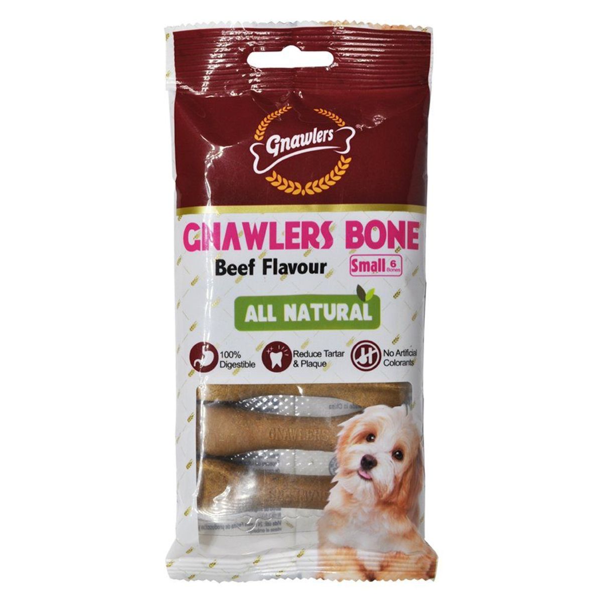 GNAWLERS - Snack Perros Gnawlers Carne Empaque 6 Und