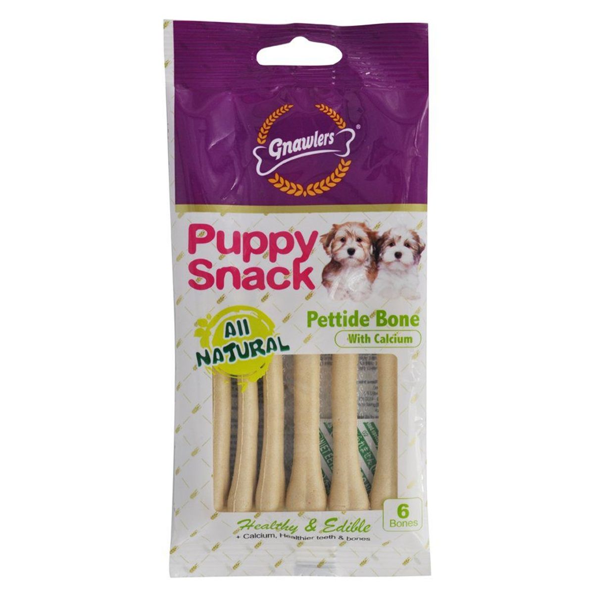 GNAWLERS - Snack Perros Gnawlers Hueso de Leche Empaque 6 Und