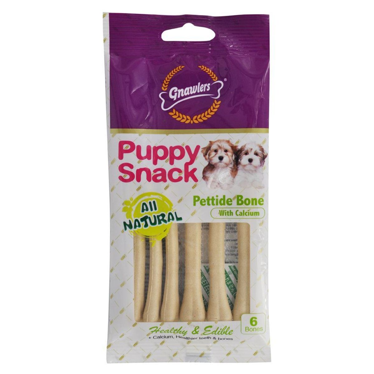 GNAWLERS - Snack Perros Gnawlers Hueso de Leche Empaque 6 Und