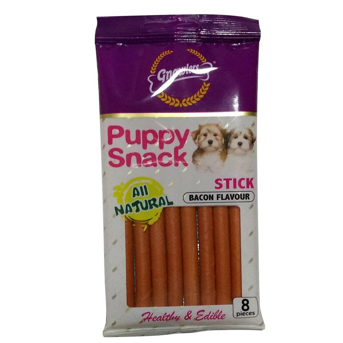 GNAWLERS - Snack Perros Gnawlers Sticks Sabor Tocino Empaque 8 Und