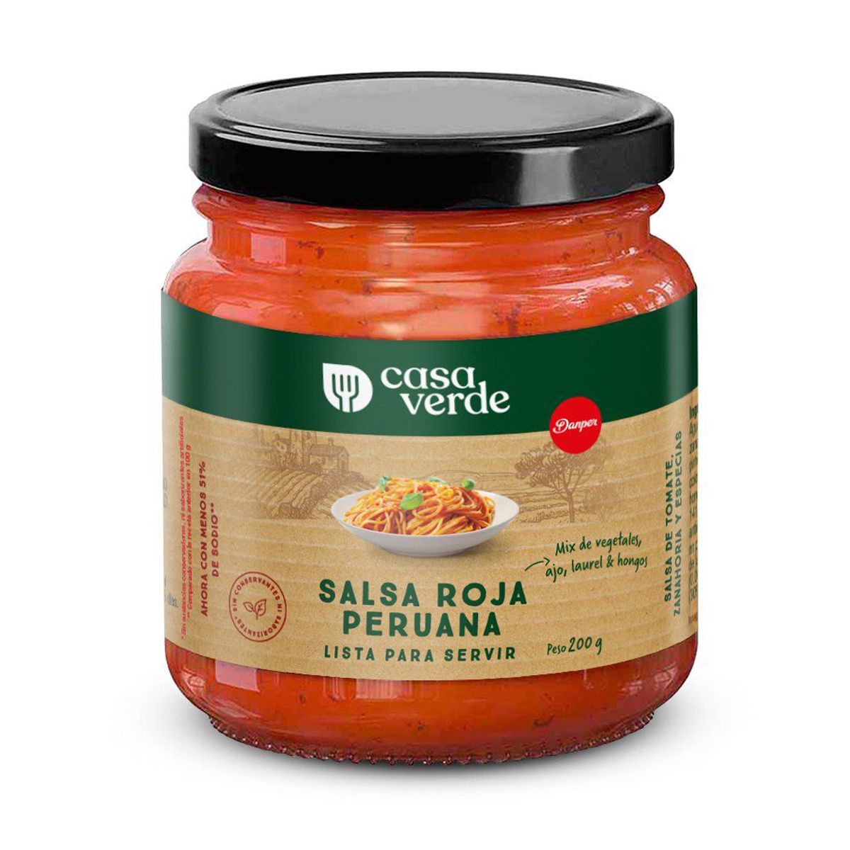 CASA VERDE - Salsa Roja Peruana Casa Verde Pote 190 g