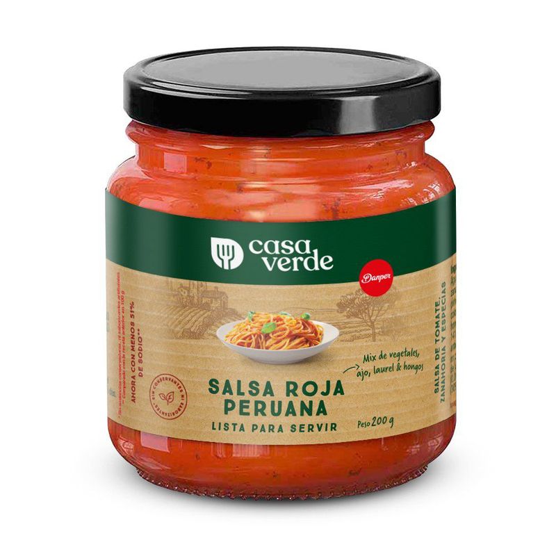 CASA VERDE - Salsa Roja Peruana Casa Verde200 g