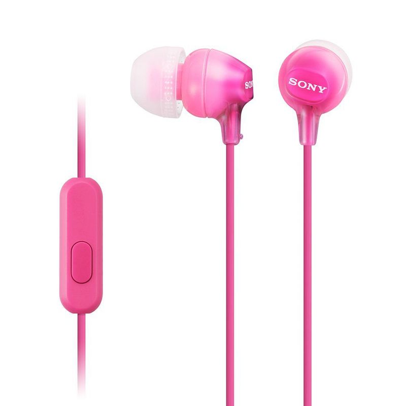 SONY - AUDIFONO MDR EX15AP MICROFONO ROSADO