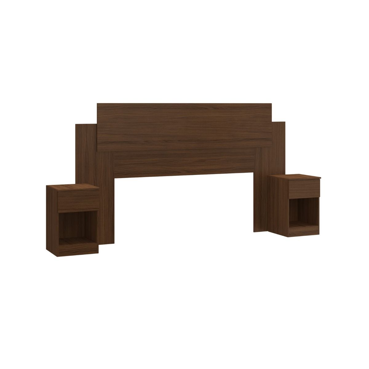 CASA JOVEN - Cabecera Con 2 Mesas De Noche Cacao