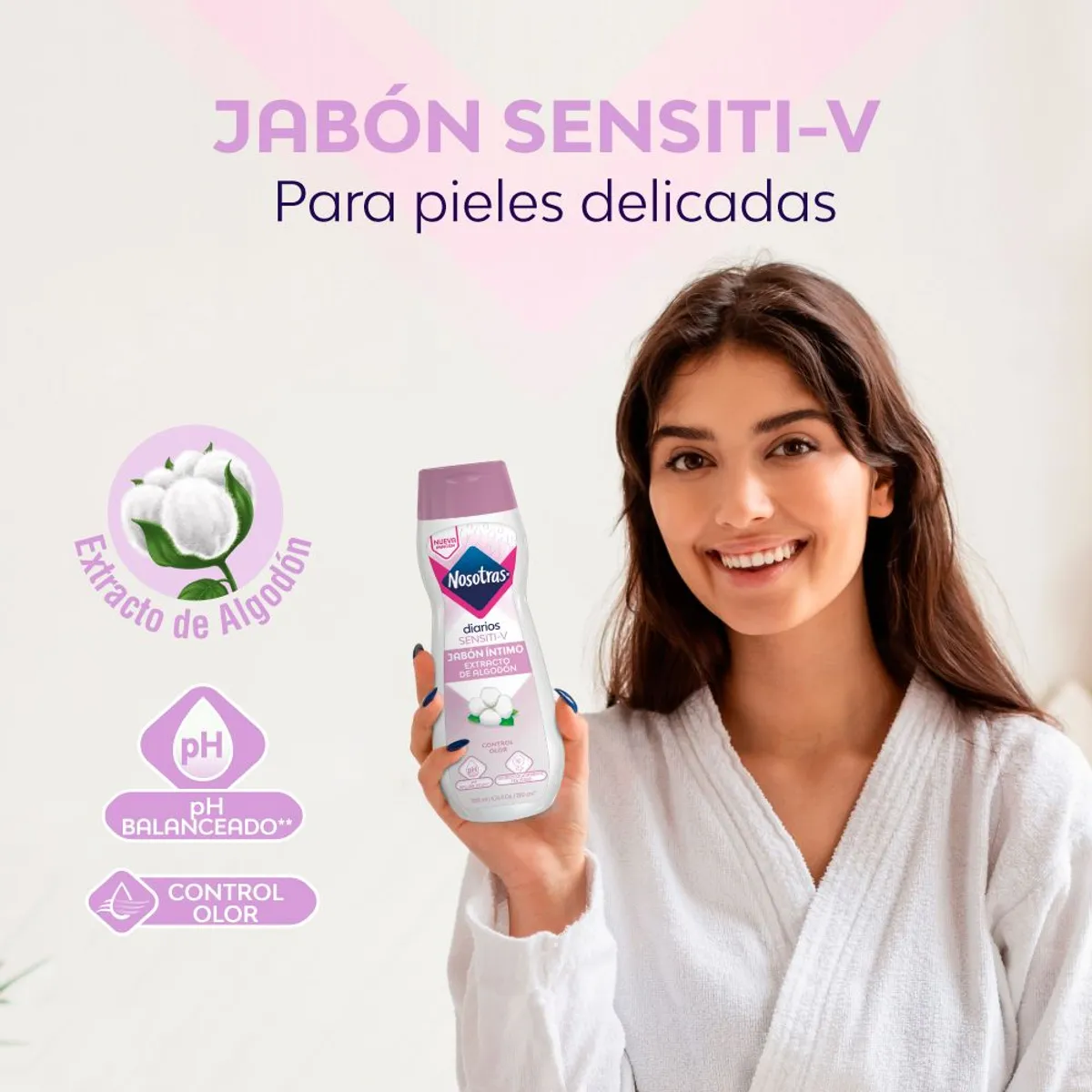 NOSOTRAS - Jabón Íntimo Nosotras Sensitive Envase 200 mL