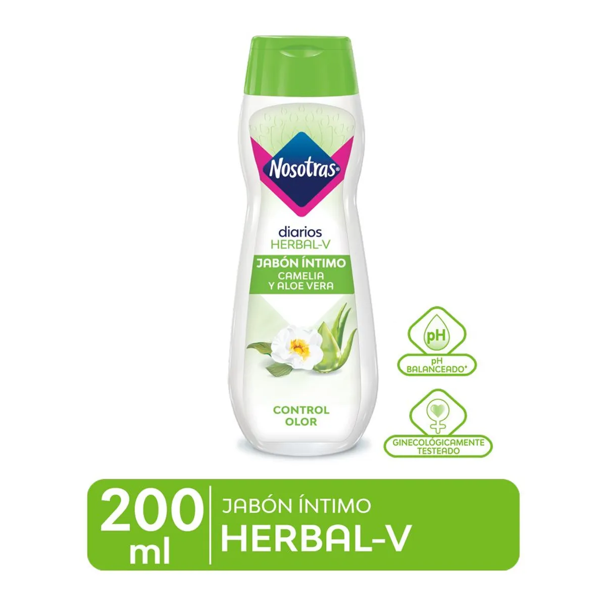 NOSOTRAS - Jabón Íntimo Nosotras Herbal Envase 200 mL