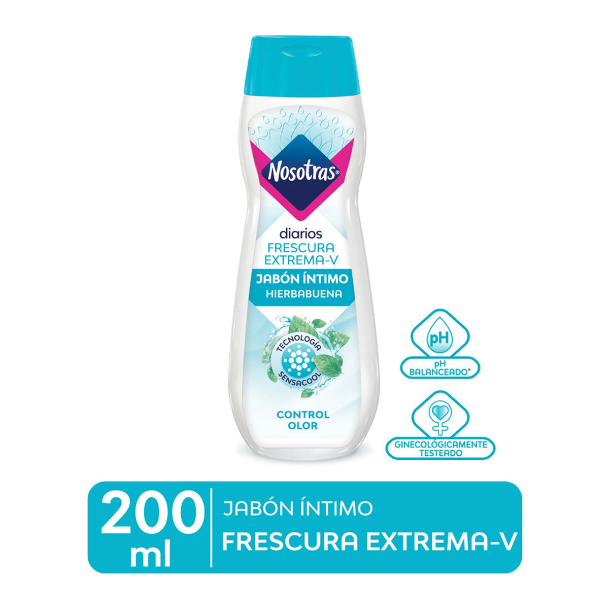 NOSOTRAS - Jabón Íntimo Nosotras Frescura Extrema Envase 200 mL