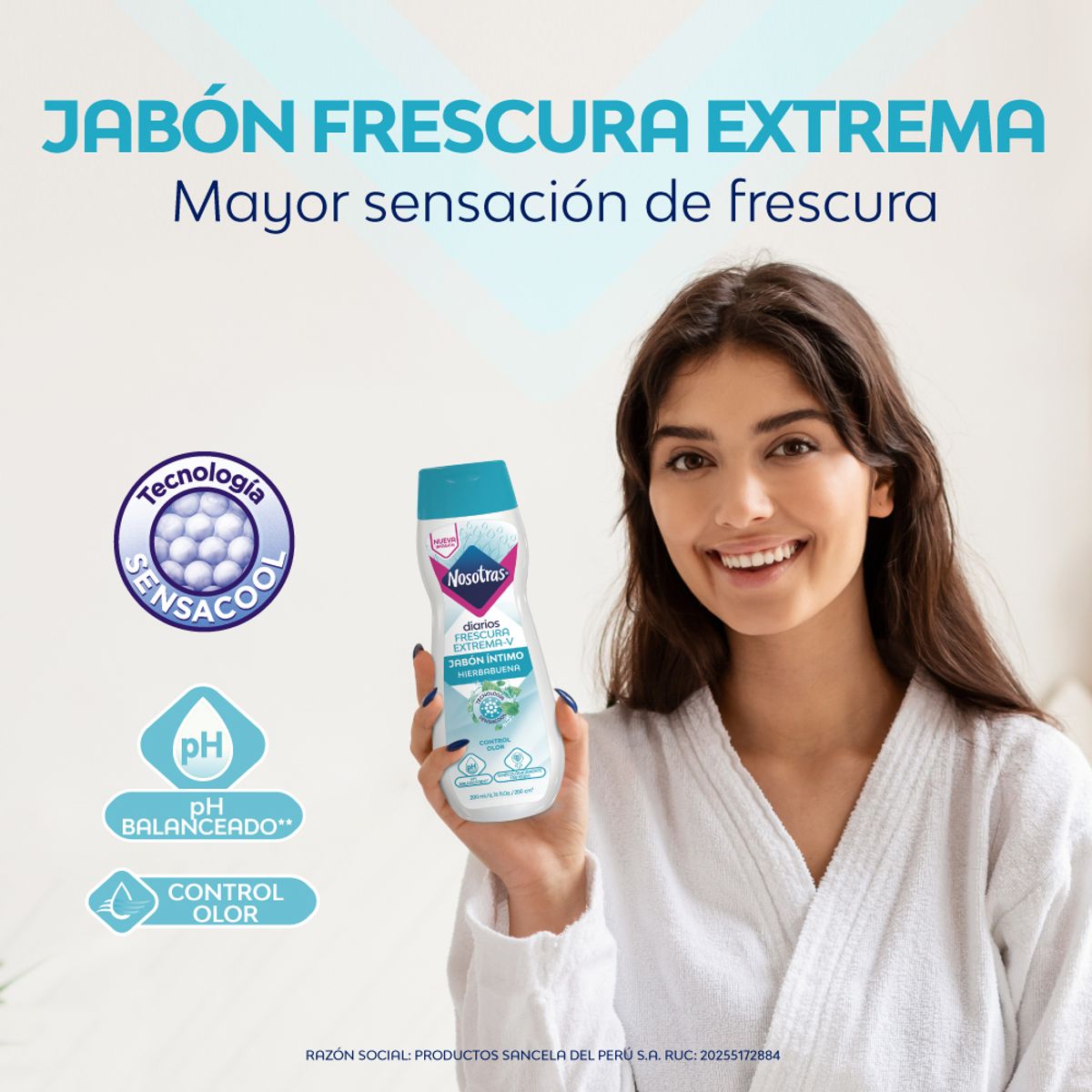 NOSOTRAS - Jabón Íntimo Nosotras Frescura Extrema Envase 200 mL