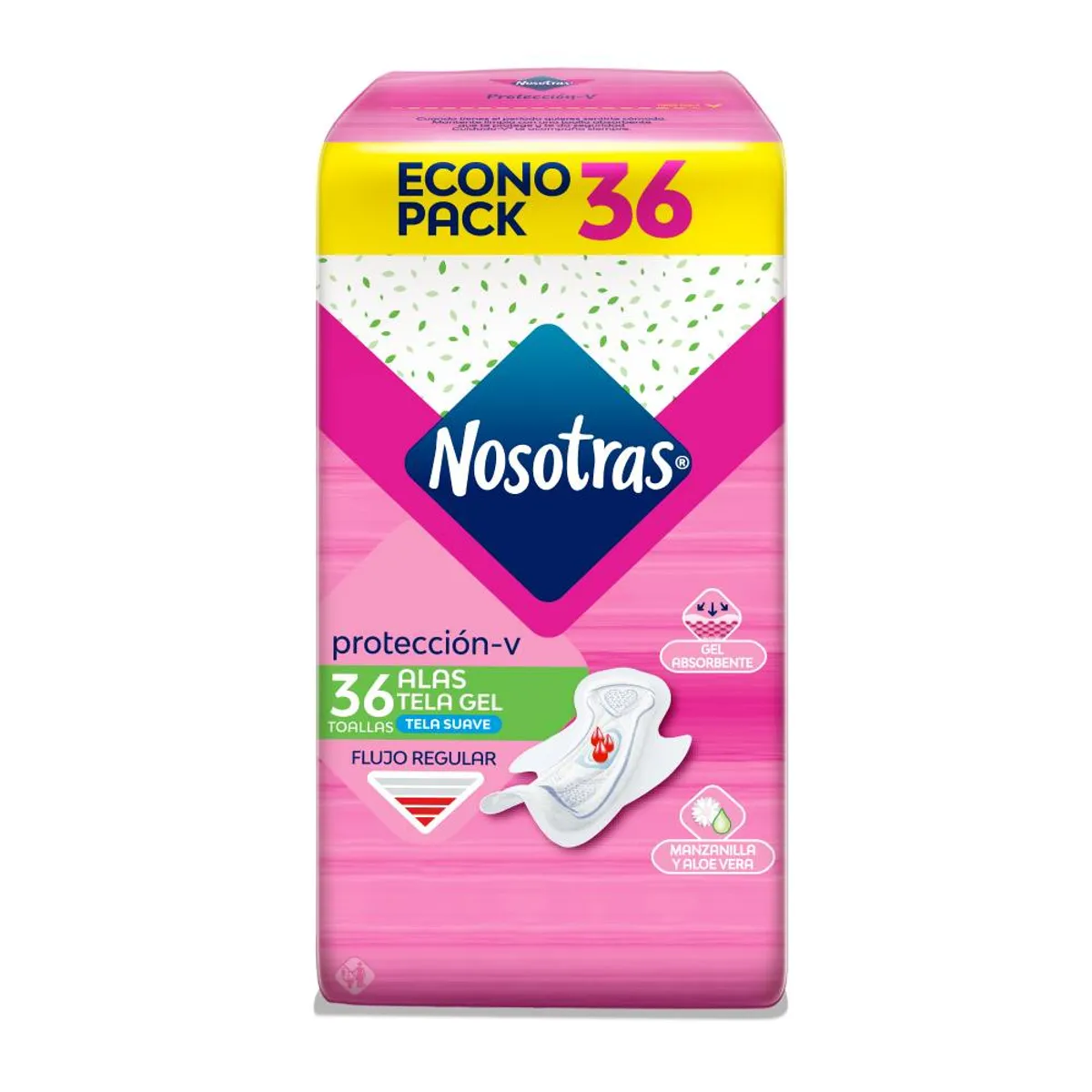 NOSOTRAS - Toallas Higiénicas Nosotras con Alas y Gel Empaque 36 Und