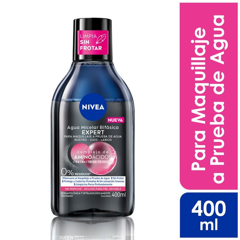 NIVEA - Agua Micelar Nivea Micellair Expert Envase 400 mL