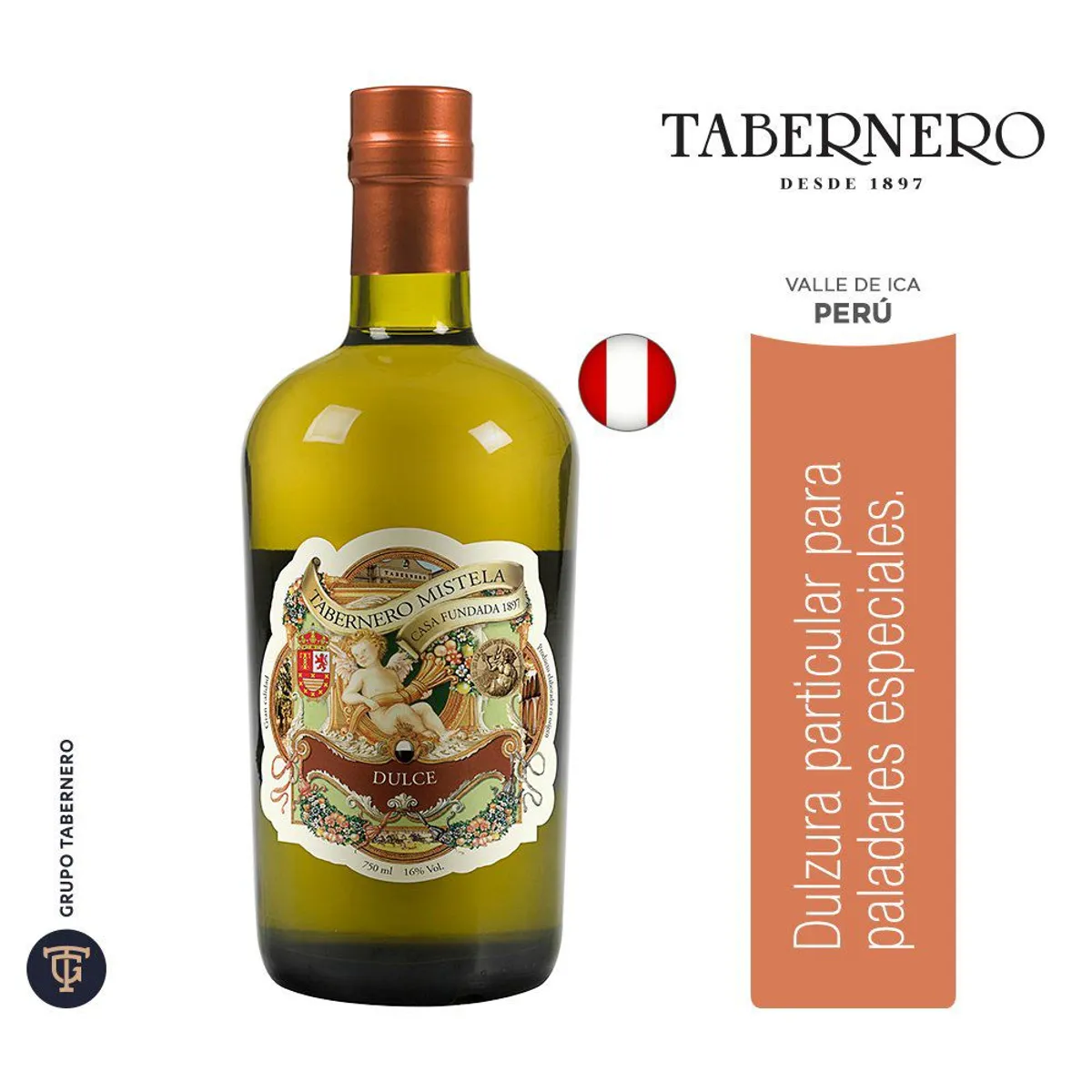 TABERNERO - Vino Tabernero Mistela Dulce Botella 750 mL