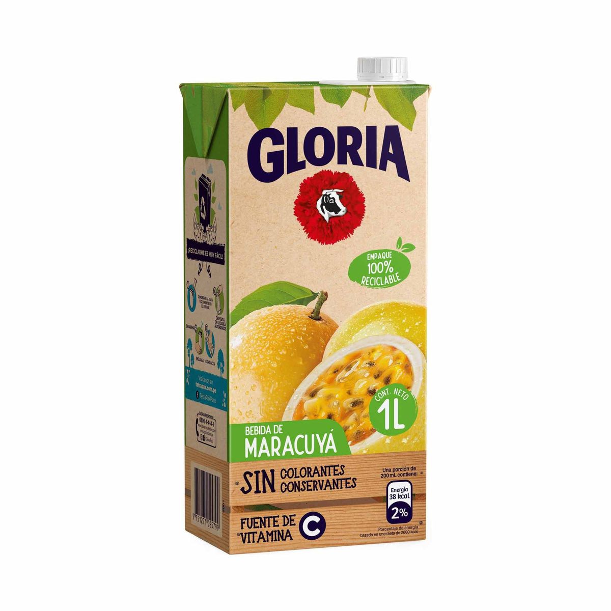 GLORIA - Bebida Gloria Maracuyá Caja 1 L
